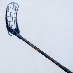 Salming Quest2 Mid Midlite 35 JR Navy/Nectarine florbalka