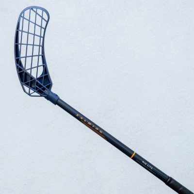 Salming Quest2 Mid Midlite 35 JR Navy/Nectarine florbalka