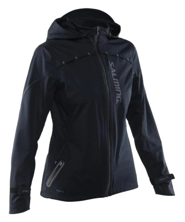 Salming Abisko Rain Jacket Women Black běžecká bunda