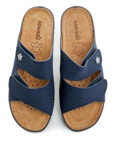 Scandi 240-2065-L1 navy dámské nazouváky
