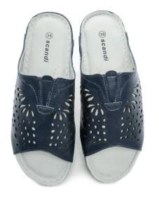 Scandi 241-2050-D1 navy dámské nazouváky