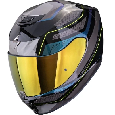 Scorpion EXO-391 Leo černo-modrá integrální helma na motorku