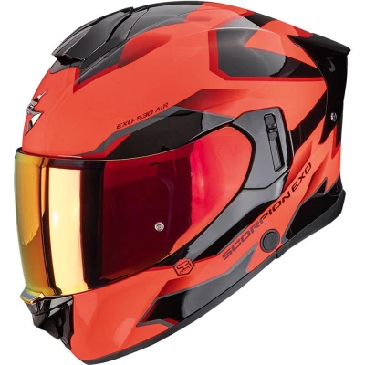 Scorpion EXO-530 Air Clip fluo červeno-černá integrální helma na motorku