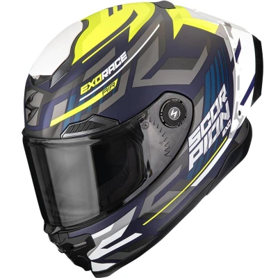 Scorpion EXO-RACE Air Kobra FIM2 matná modro-fluo žlutá integrální helma na motorku