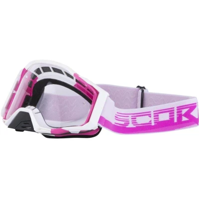 Scorpion MX Mask růžovo-bílé motokrosové brýle