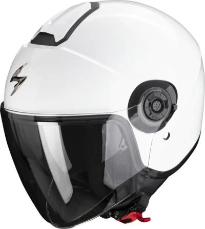 Scorpion EXO-CITY II Solid bílá otevřená přilba na motorku