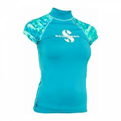 Scubapro Dámské lycrové triko RASHGUARD CARIBBEAN UPF50, krátký rukáv