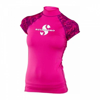 Scubapro Dámské lycrové triko RASHGUARD FLAMINGO UPF50, krátký rukáv
