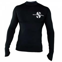 Scubapro Pánske lycrové tričko RASHGUARD BLACK SWIM UPF50, dlhý rukáv