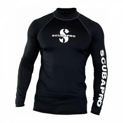 Scubapro Pánské lycrové triko RASHGUARD BLACK UPF50, dlouhý rukáv