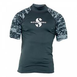 Scubapro Pánské lycrové triko RASHGUARD GRAPHITE UPF50, krátký rukáv