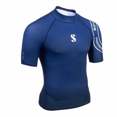 Scubapro Pánské lycrové triko RASHGUARD T-FLEX NAVY UPF50, krátký rukáv