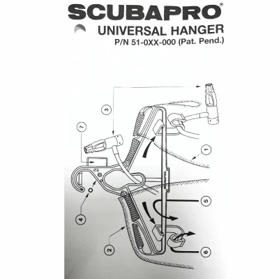 Scubapro UNIVERSAL HANGER ramínko