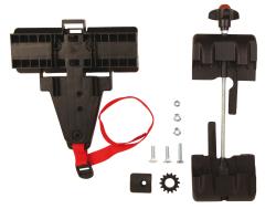 BELLELLI PEPE CLAMP zadná sedačka na nosič, šedo-červená