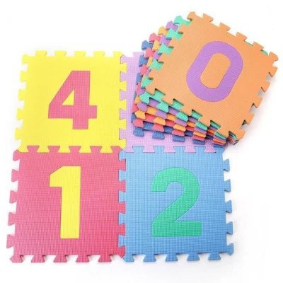 Sedco Dětská hrací podložka s čísly 30x30x1,0 cm - 10ks Sedco Dětská hrací podložka s čísly 30x30x1,0 cm - 10ks