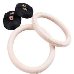 Sedco Dřevěné gymnastické kruhy na posilování GR101