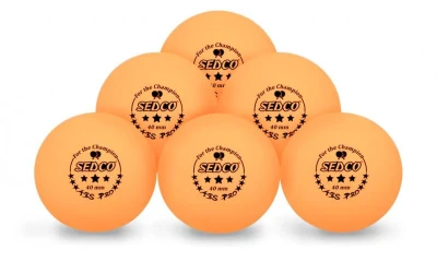 Sedco Míčky na stolní tenis for CHAMPION 3*** CELL FREE 6ks - oranžové Sedco Míčky na stolní tenis for CHAMPION 3*** CELL FREE 6ks - oranžové