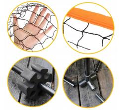 Sedco Nastavitelná síť na badminton se stojanem UNIVERSAL 310x104x90/155/225 cm