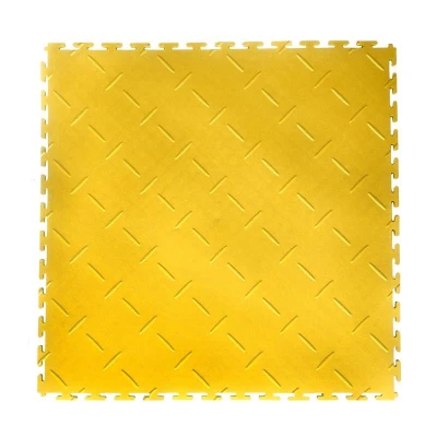 Sedco PVC podlaha do garáží, skladů, hal ,tělocvičen ECO - T LOCK - DIAMOND - 498x498x6,5 mm POUZE Žlutá (VÝPRODEJ)