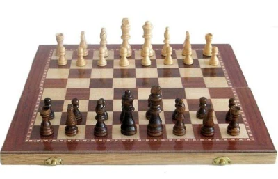 Sedco Šachy dřevěné 96 C02 černo/bílé 29x29 cm Sedco Šachy dřevěné 96 C02 černo/bílé 29x29 cm