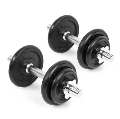 Sedco Sada nakládacích činek 2x10 kg ocel + chrom Sedco Sada nakládacích činek 2x10 kg ocel + chrom