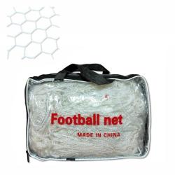 Sedco Síť kopaná Polyester Fibre 7,32x2,44x1,7/2m - SET NA DVĚ BRANKY POUZE bílá (VÝPRODEJ)