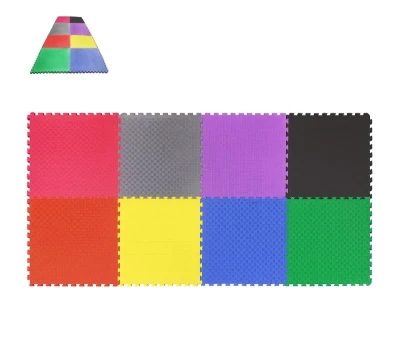 Sedco TATAMI PUZZLE podložka - Dvoubarevná - 100x100x2,0 cm POUZE červená/černá (VÝPRODEJ)