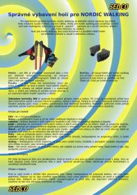 Sedco Trekové hole NORDIC WALKING ALU7075 černé vel. 65-140 cm