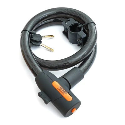 Sekura Zámek 1000/22 spirála s klíčem KB 403 černo-oranžový