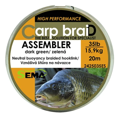 Sema Pletená šňůra Assembler 20 m 35 lbs / 15 9 kg