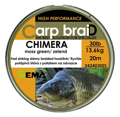 Sema Pletená šňůra Chimera 20 m 20 lbs / 9 1 kg Sema Pletená šňůra Chimera 20 m 20 lbs / 9 1 kg