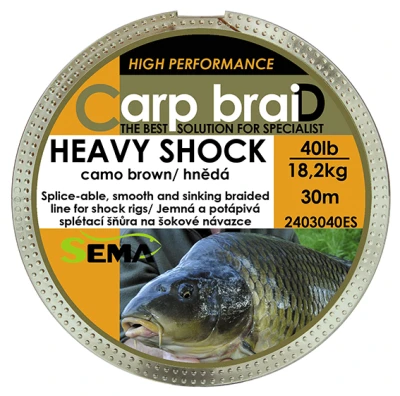 Sema Pletená šňůra Heavy Shock 30 m 50 lbs / 22 8 kg Sema Pletená šňůra Heavy Shock 30 m 50 lbs / 22 8 kg