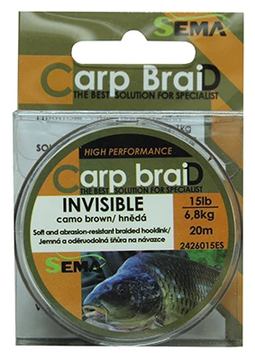 Sema Pletená šňůra Invisible 20 m 25 lbs / 11 4 kg