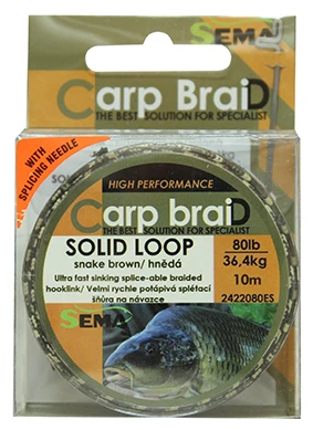 Sema Pletená šňůra Solid Loop 10 m 40 lbs / 18 2 kg