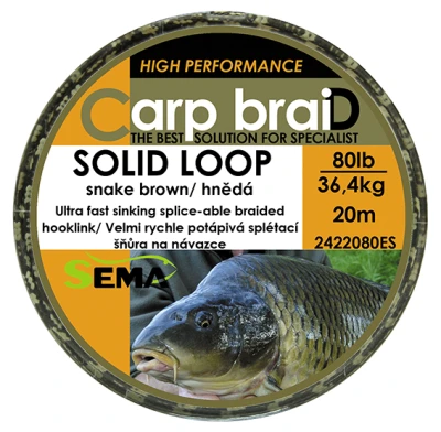 Sema Pletená šňůra Solid Loop 10 m 80 lbs / 36 4 kg Sema Pletená šňůra Solid Loop 10 m 80 lbs / 36 4 kg