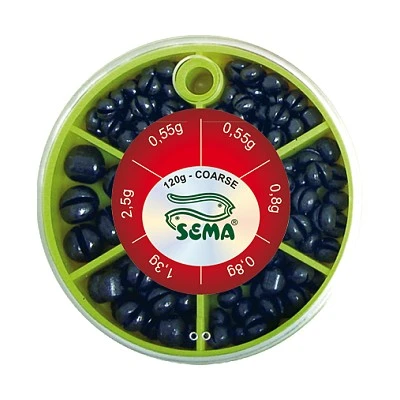 Sema Broky dělené 120 g hrubé rybářské olovo
