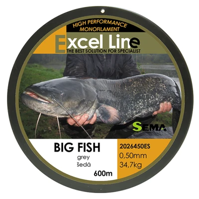 Sema Rybářský vlasec Big Fish 600 m průměr 0 40 mm / 20 5 kg Sema Rybářský vlasec Big Fish 600 m průměr 0 40 mm / 20 5 kg