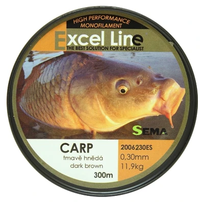Sema Carp tmavě hnědý 300 m 0,20 mm / 5,85 kg rybářský vlasec