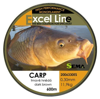 Sema Carp tmavě hnědý 600 m dia. 0,30 mm / 11,9 kg rybářský vlasec