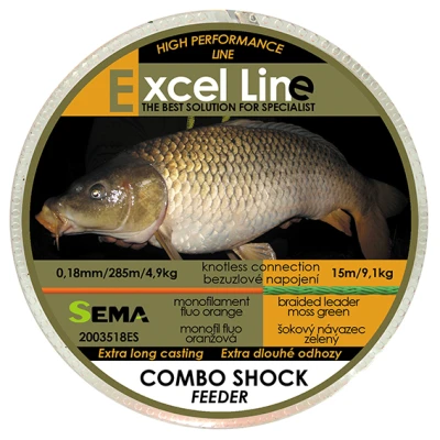 Sema Rybářský vlasec Combo Shock Feeder 300 m 0 18 mm Sema Rybářský vlasec Combo Shock Feeder 300 m 0 18 mm