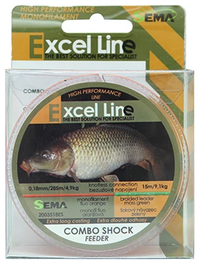 Sema Rybářský vlasec Combo Shock Feeder 300 m 0 18 mm