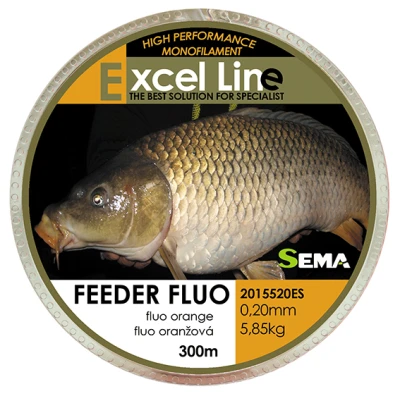 Sema Feeder Fluo 300 m 0,16 mm / 3,85 kg rybářský vlasec