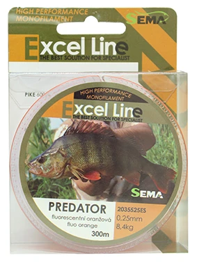Sema Rybářský vlasec Predator 300 m průměr 0 28 mm / 9 85 kg