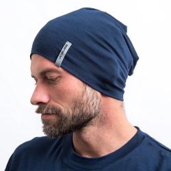 SENSOR Merino Active Deep Blue čepice