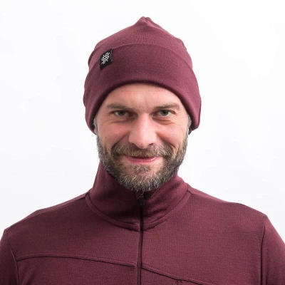 SENSOR Merino Extreme Up čepice Port Red