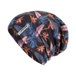 Sensor Čepice Merino Impress Černá/floral