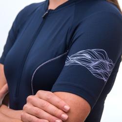 Sensor Coolmax Entry Deep Blue dámský cyklistický dres