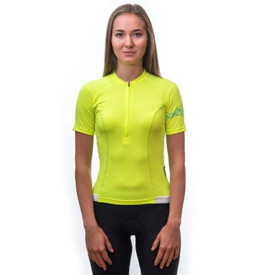 Sensor Coolmax Entry Neon Yellow dámský cyklistický dres
