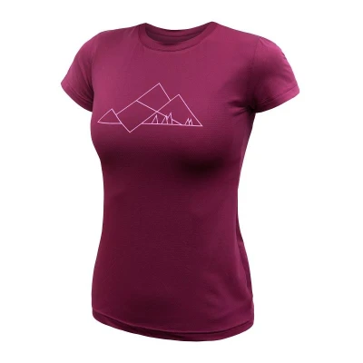 SENSOR Coolmax Tech Geo Mountains dámské triko kr.rukáv Lilla SENSOR Coolmax Tech Geo Mountains dámské triko kr.rukáv Lilla