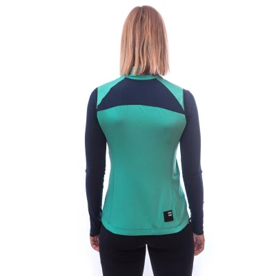 SENSOR Coolmax Thermo dámská vesta Sea Green/deep Blue